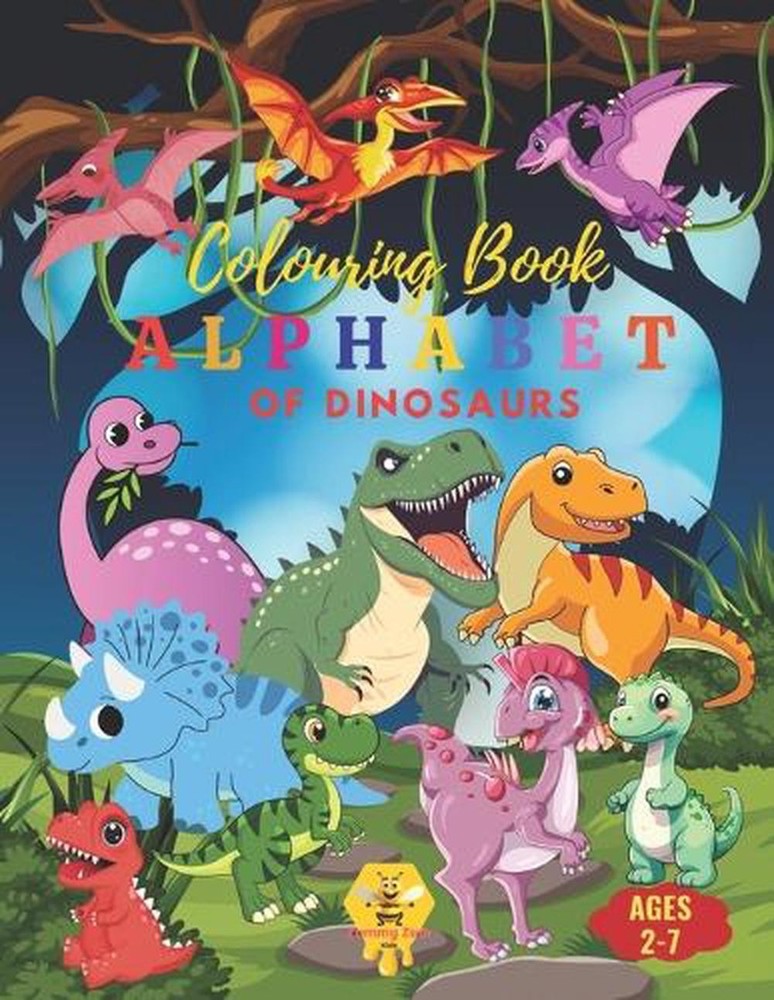 Dinosaur ABCs: An Alphabet Coloring Book: Discover and Color Your Way Through th