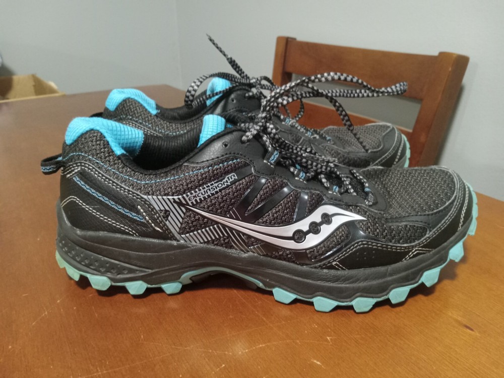 Saucony Womens Excursion TR11 S10392-2 Black Running Hiking Shoes Size 10
