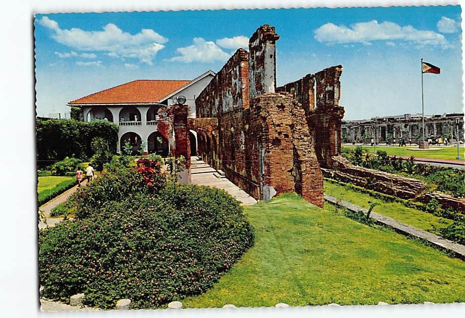 Postcard Historic ruins of Fort Santiago Intramuros Manila Philippines