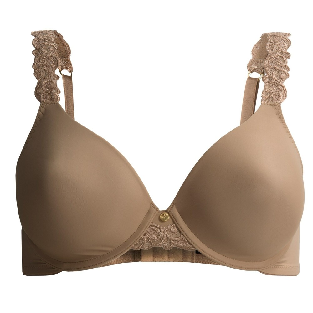 Natori 736037 Body Double Lace Trim Contour Underwire Bra SUNTAN size 40 DDD (F)