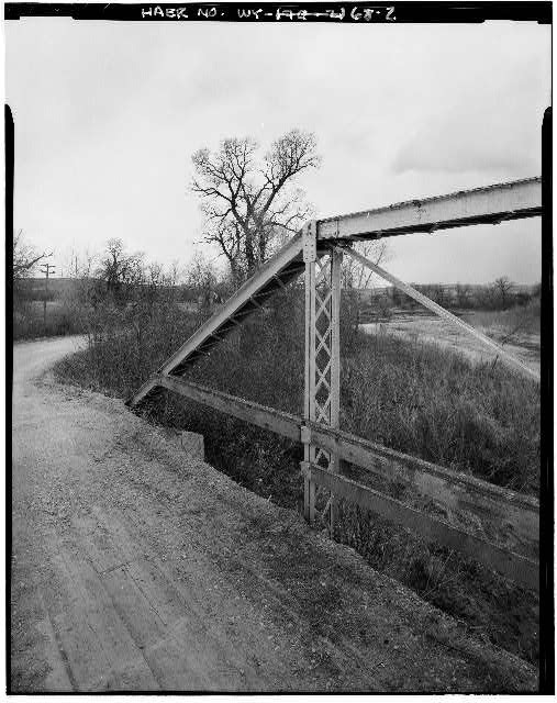 2. DETAIL VIEW WEST WEB, LOOKING EAST - Tongue River Bridge, Spanning Tongue