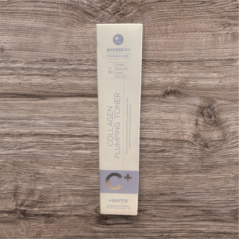 #OOTD Collagen Plumping Toner [8.45 Fl Oz] - Niacinamide Toner, Hydrating Toner