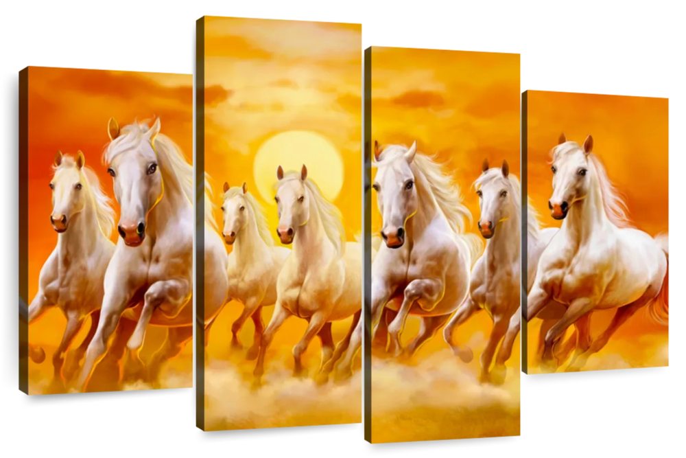 Seven Running Horses Wall Art