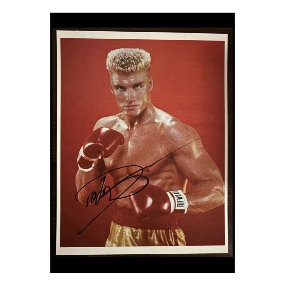 Dolph Lundgren Ivan Drago Rocky IV Signed / Autographed 8 x 10 photo COA