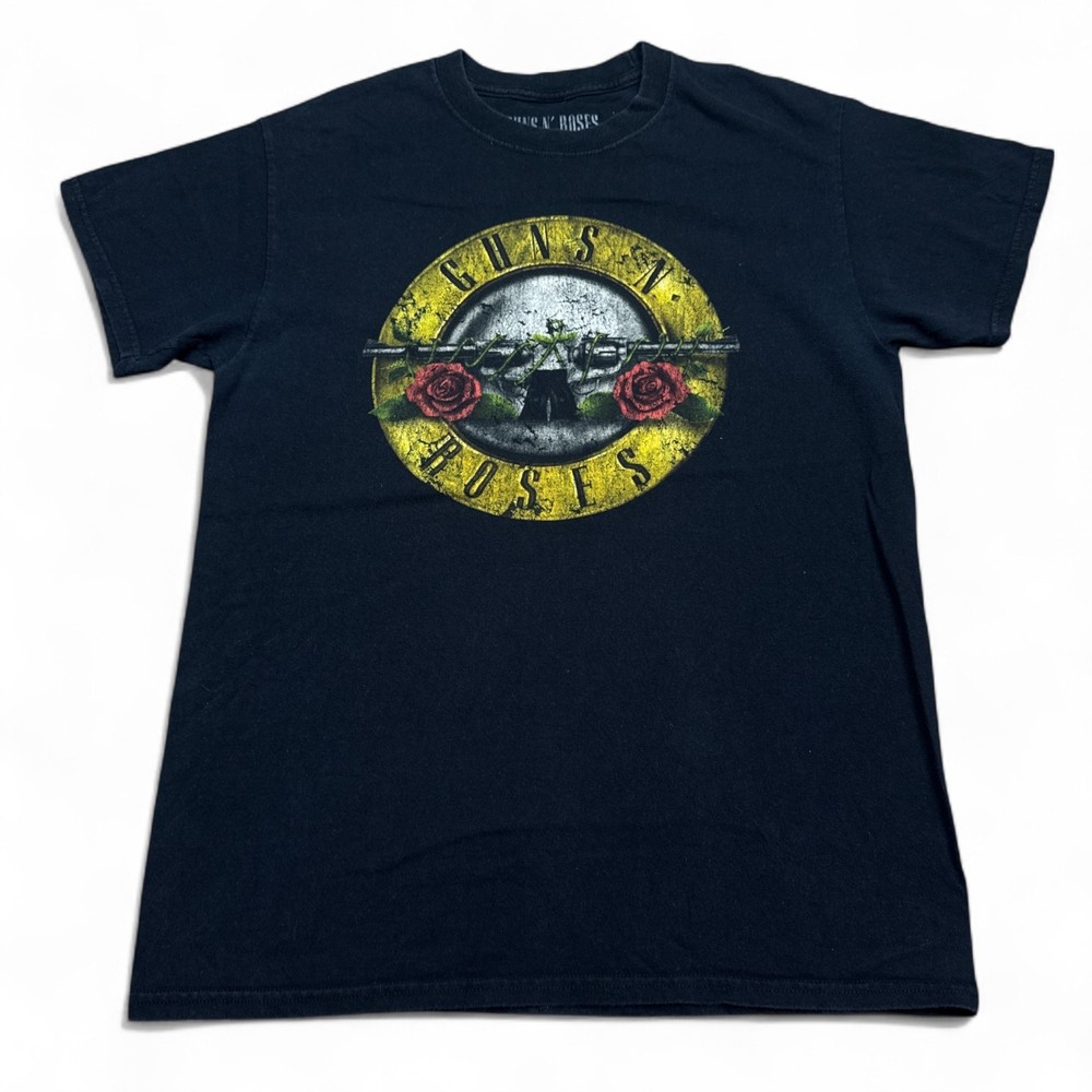 Guns N Roses T Shirt Adult Size Small Black Vintage Style Retro Rock Band Tee