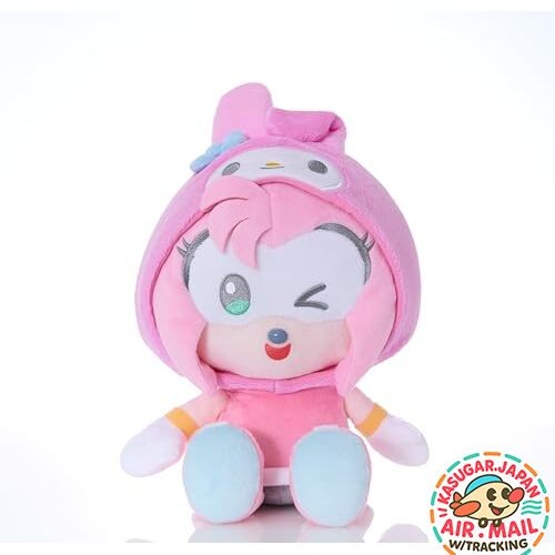 Sega Fave Sonic Sanrio Amy x My Melody H20cm Plush M fm Japan w/Tracking