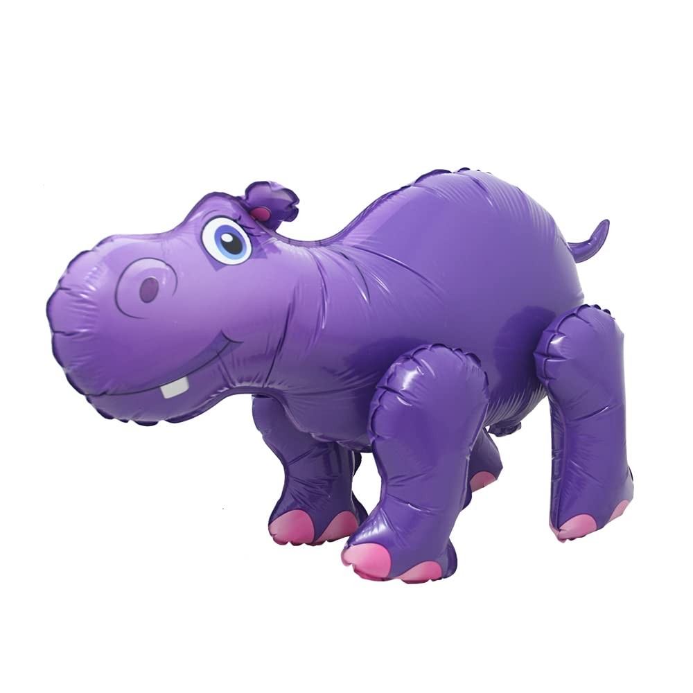 4D Walking Balloons Animal Foil Balloon Lion Panda Alpaca Cow Horse hippo leo...