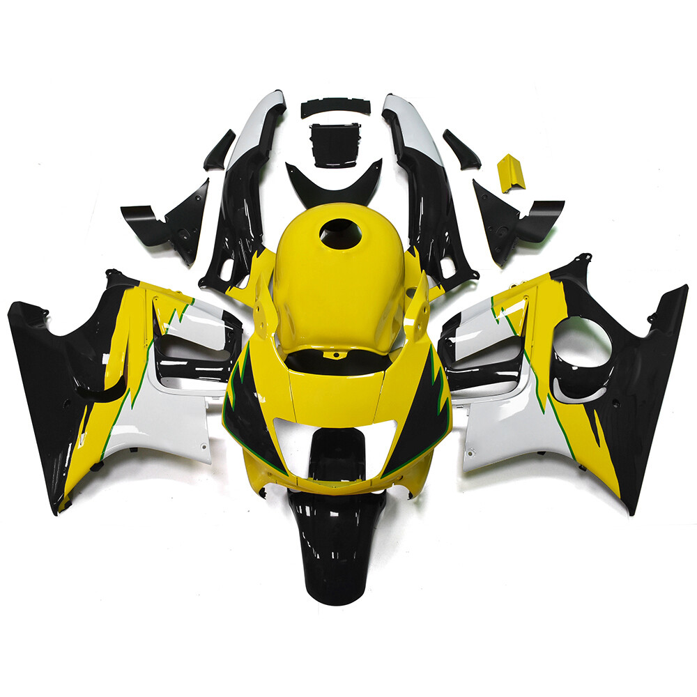 Yellow White Black Fairing Kit for Honda CBR600F3 1995 1996 95 96 Cowls Bodywork