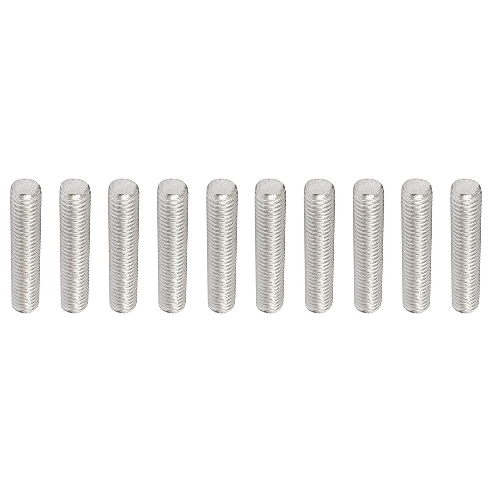 Fully Threaded Rod [for Clamps and U-Bolts] - M10x50mm /Silver/10Pack