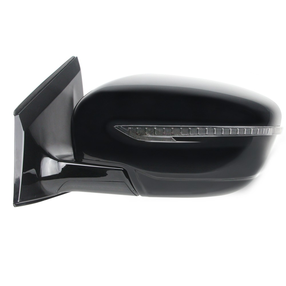 Unpainted Power Flat Driver Side Door Mirror Manual Folding Signal 128-65549L