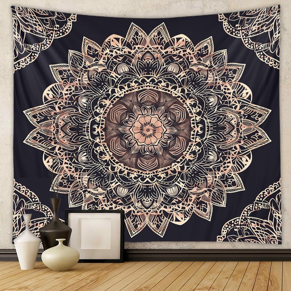 Boho Mystic Mandala Wall Hanging - Ethnic Vintage Bohemian Tapestry for Bedro...