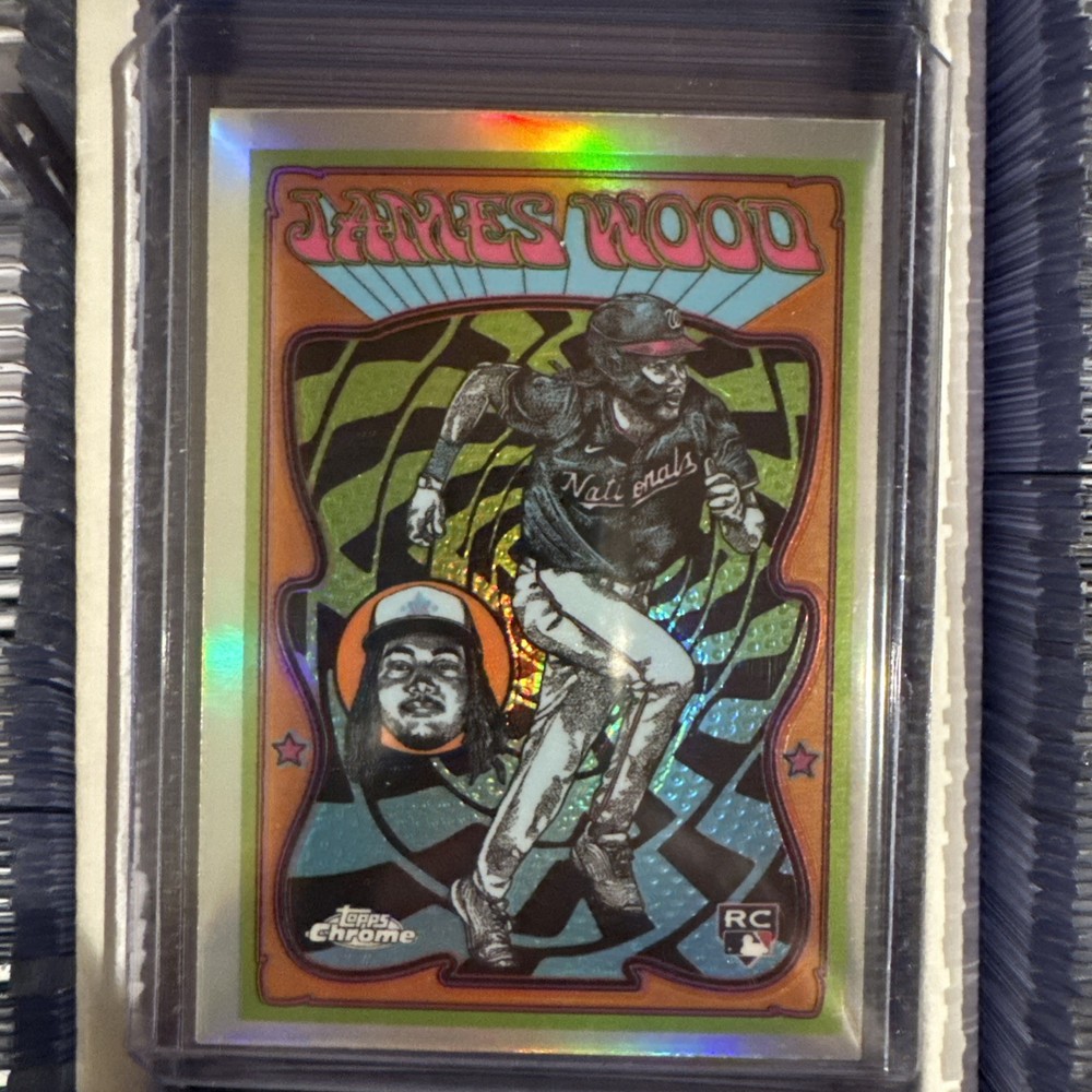 2025 Topps Chrome James Wood Ultra Violet All-Stars SSP Nationals