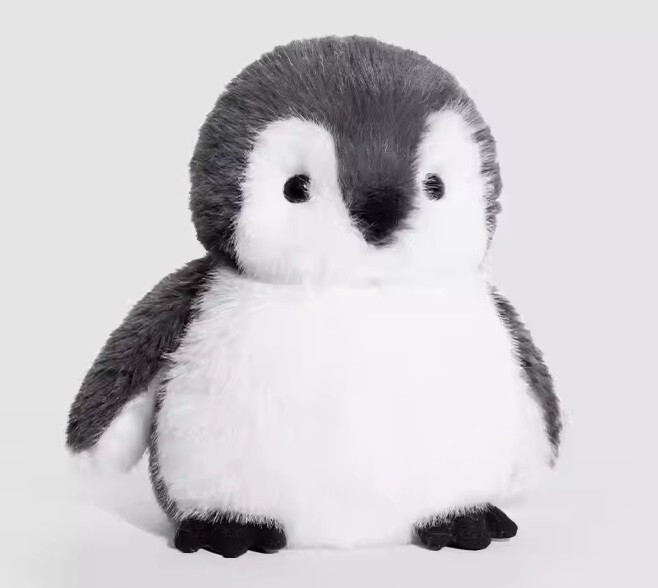 Gray Penguin 8 Inch Stuffed Animal Plush Toys Toddler Doll Kids Gifts