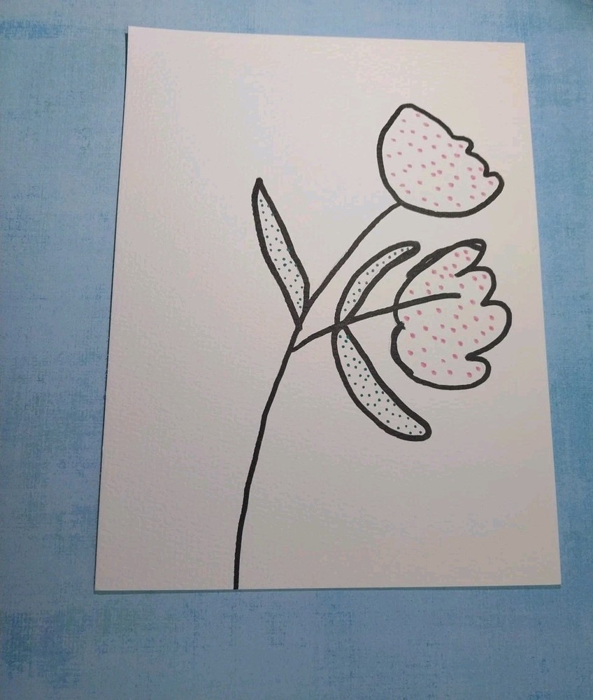 Original Floral Painting | 8x6 Garden Flowers Wall Art Whimsical Decor Gift