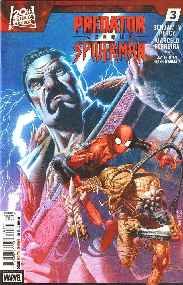 Predator vs Spider-Man Comic 3 First Print Cover A Siqueira 2025 Percy Marvel
