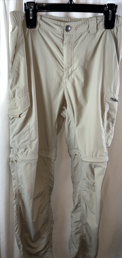 Columbia Men’s Silver Ridge Utility Convertible Pants Khaki Size 34x32 Outdoors