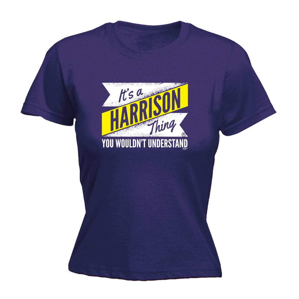 Harrison V2 Surname Thing - Womens T Shirt Funny T-Shirt Novelty gift tshirt