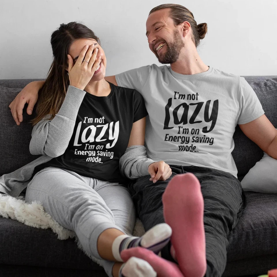 Funny Text Print T-Shirt for Men & Women | Comfy Humour Mood Graphic Tee