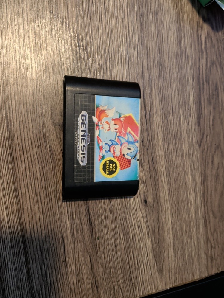 Sonic the Hedgehog 2 Sega Genesis Not For Resale Cartridge Only