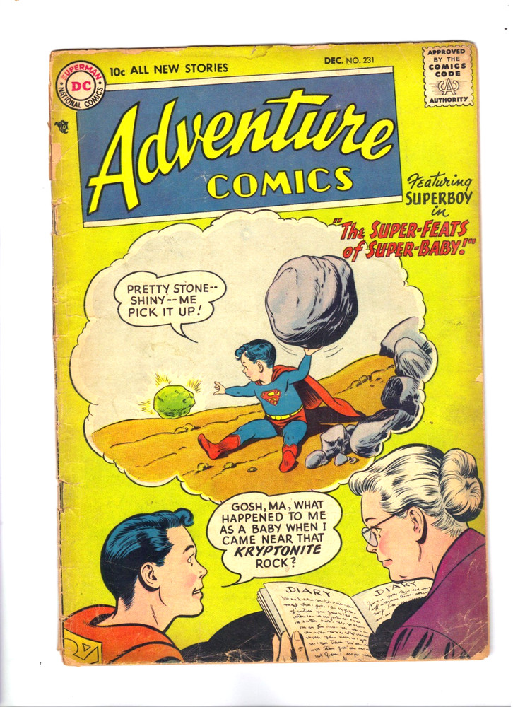 Adventure Comics #231 superboy  AQUAMAN SUBERBABY DC SILVER AGE COMIC ARROW