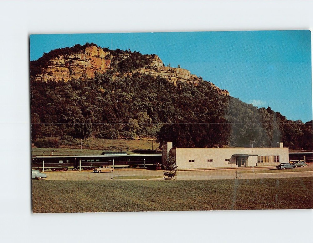 Postcard Grandad Bluff La Crosse Wisconsin USA