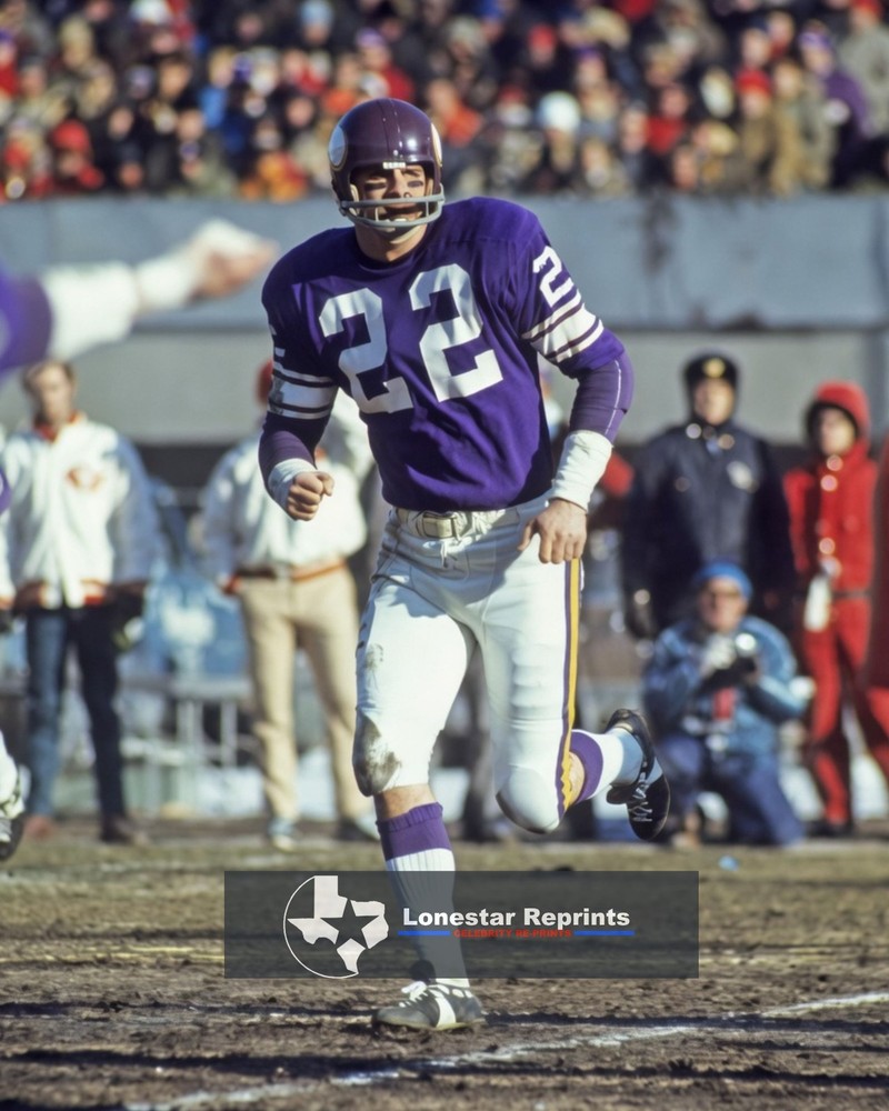 Paul Krause Minnesota Vikings   8x10 Reprint