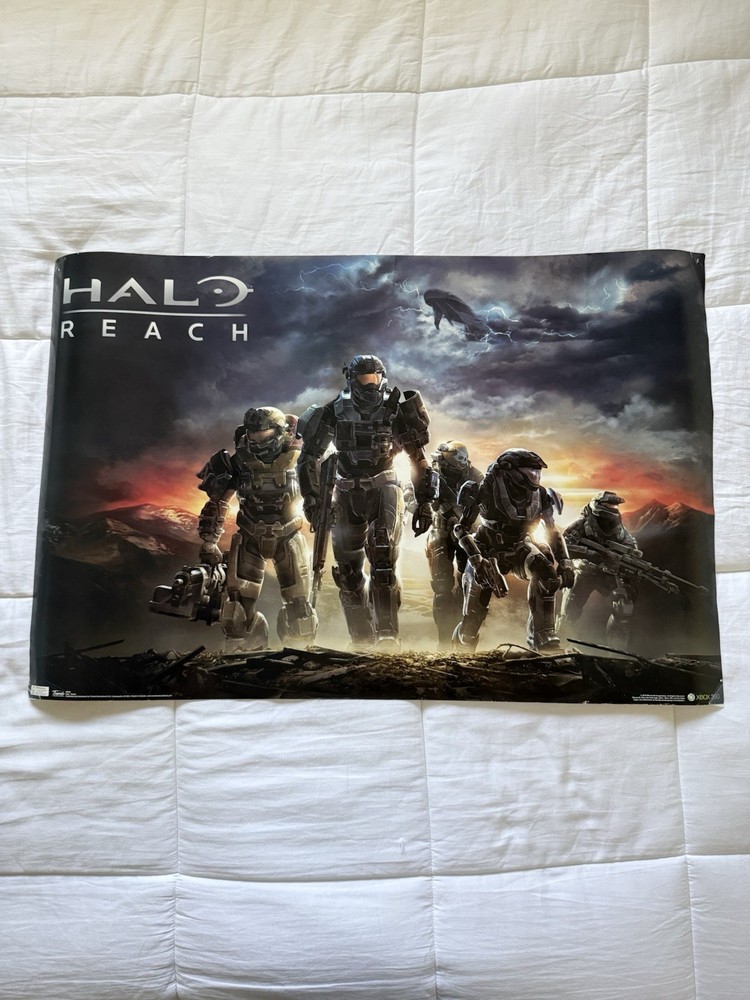 ORIGINAL 2010 Halo Reach Xbox 360 #6539 Spartan Landscape Promo Authentic Rare!