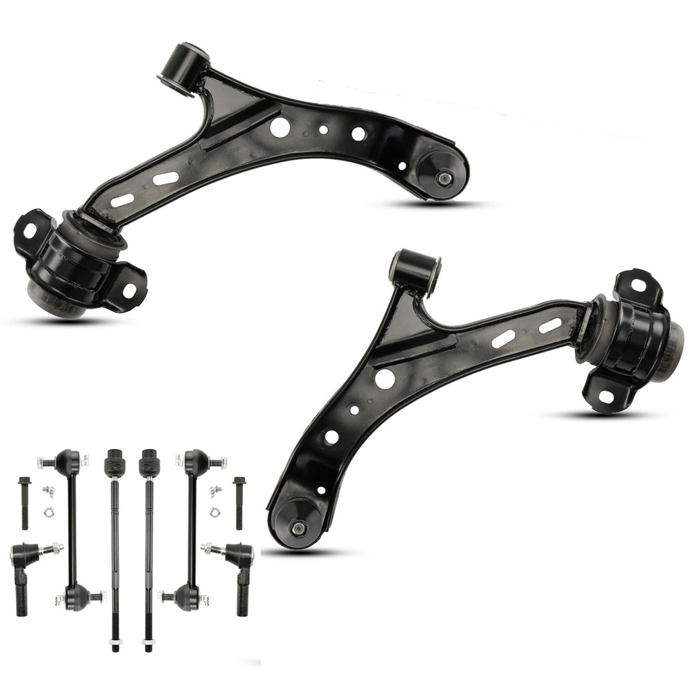 8pcs Suspension Kit Lower Control Arms Tie Rods Sway Bars for Ford Mustang