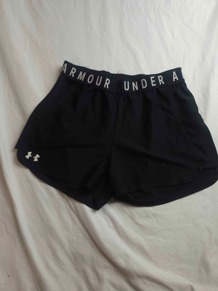Under Armour Loose Shorts Womens Medium Black Knit Heatgear Running Athletic