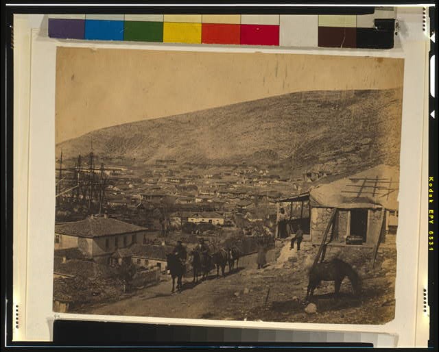 The town of Balaklava,Ukraine,Cityscape,1855,Crimean War,Roger Fenton,military