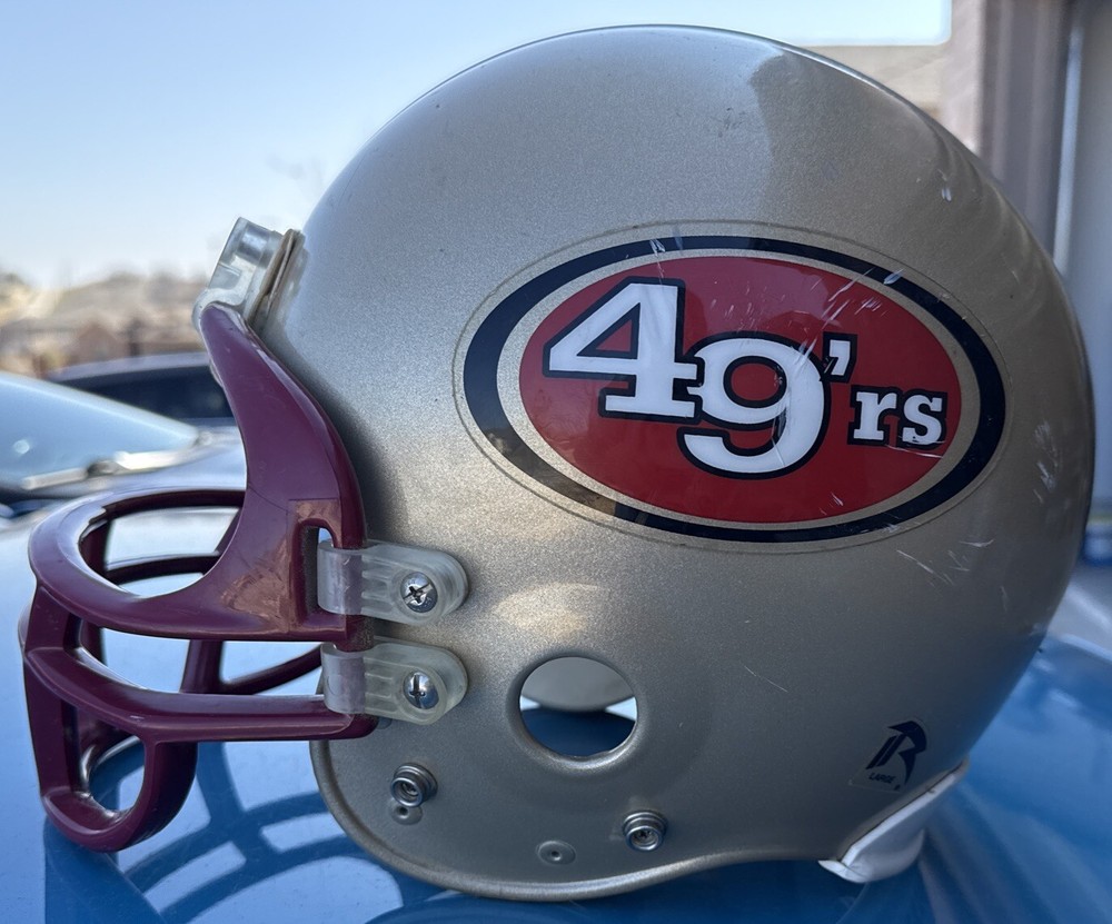 SAN FRANCISCO 49ers VINTAGE 90s FULL SIZE REPLICA RIDDELL NFL FOOTBALL HELMET