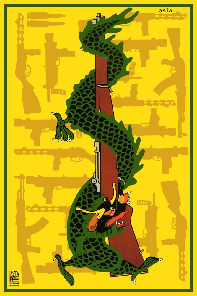 11808.Political Poster.Home Room art wall.Asian Solidarity.Cold War History