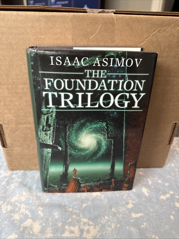 Foundation Trilogy by Isaac Asimov (Hardcover) DJ Science Fiction Book Club