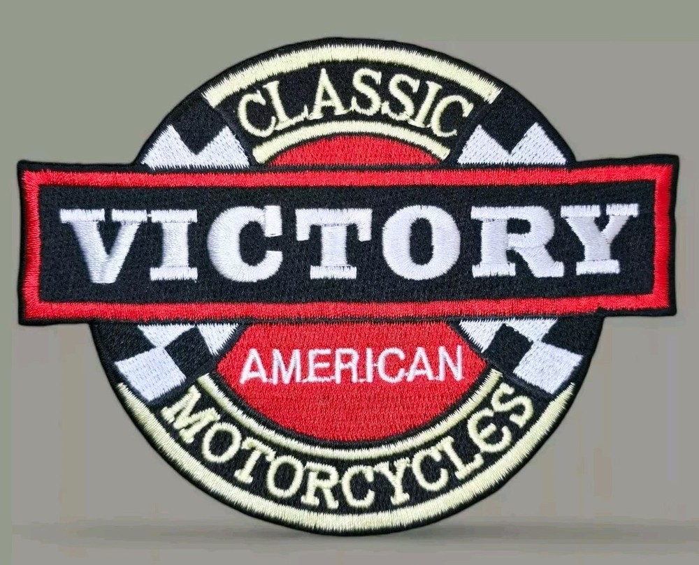 AMERICAN MOTORCYCLES CLASSIC FINISH FLAG RIDER IRON ON MORALE PATCH