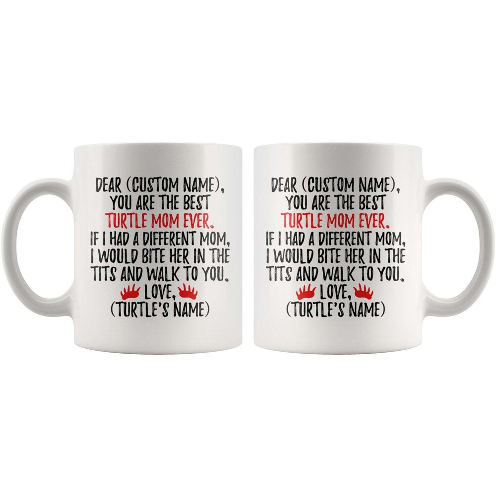 Personalized Turtle Mom Mug Turtle Women Gifts Turtle Mommy Mug Turtle Owner