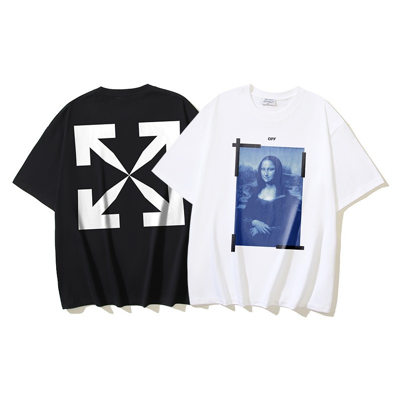 Off White T-Shirt Black / White S-M-L-XL