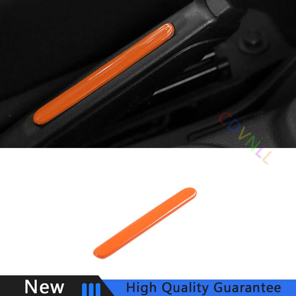For Jeep Wrangler JK 11-17 Bright Orange Middle Console Handbrake Set Cover Trim