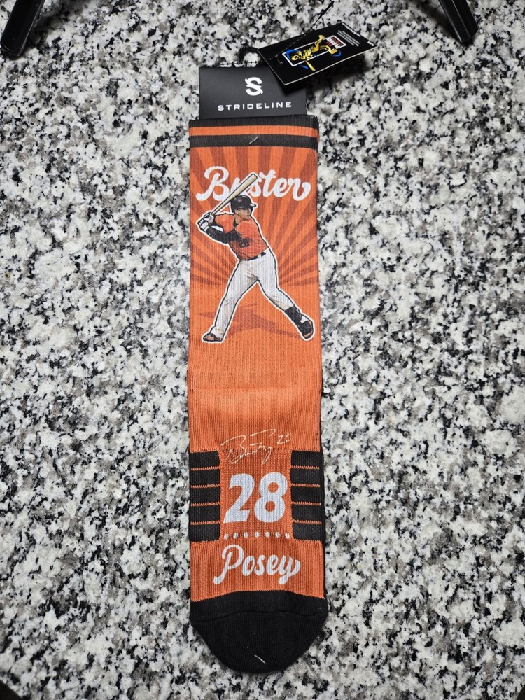 SAN FRANCISCO GIANTS AUTHENTIC BUSTER POSEY SOCKS Strideline M/L Team Gear