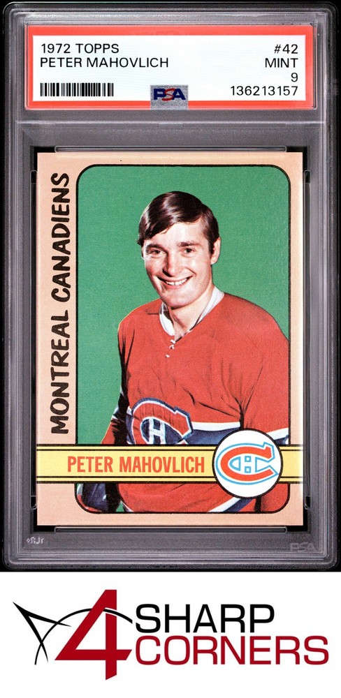 1972 Topps #42 Peter Mahovlich Canadiens Psa 9Expert eBay listing since 2003:Consign your best today!