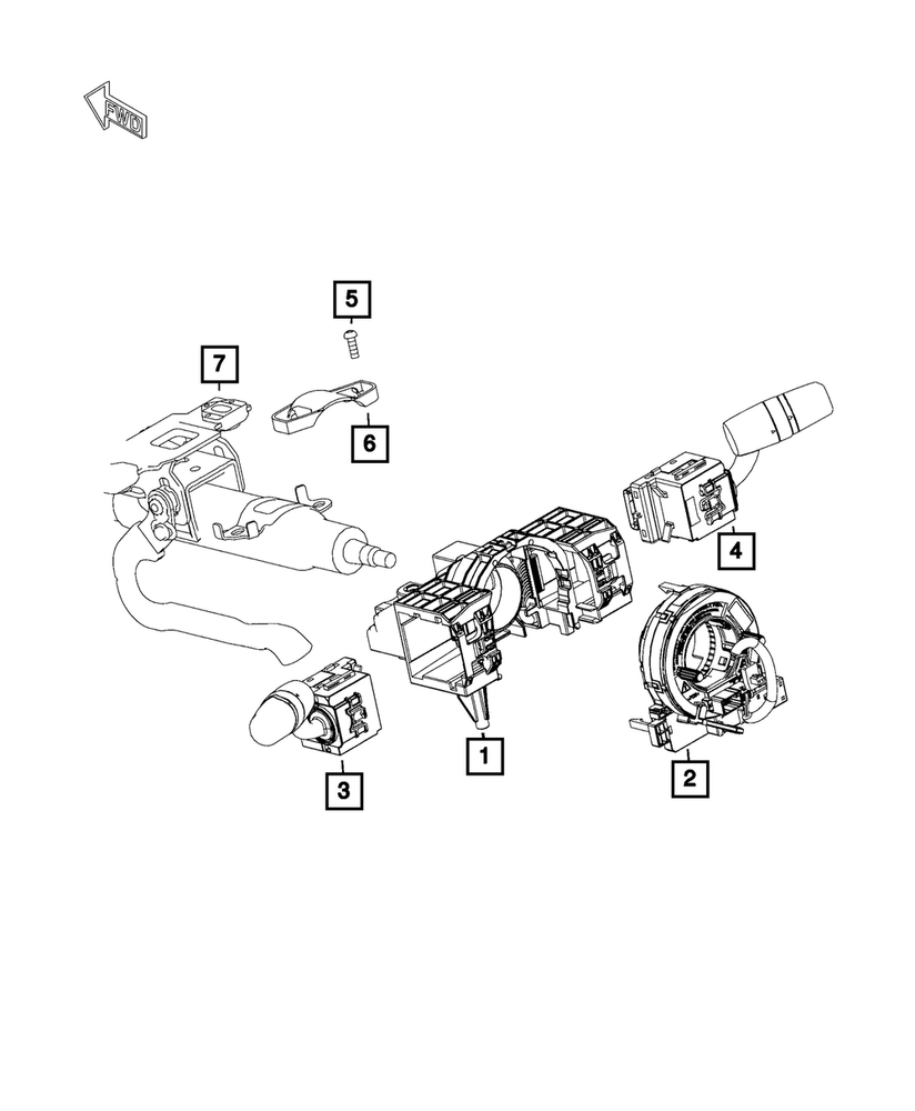 Genuine Mopar Headlamp Switch 68336537AA