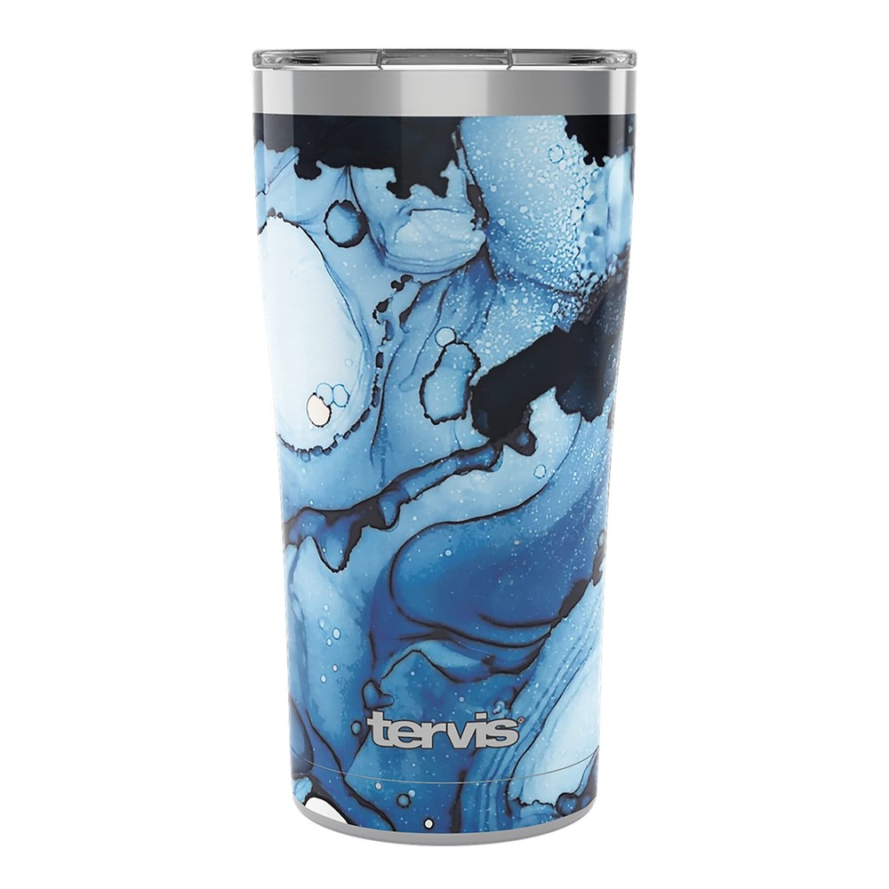 Inkreel - Blue Tides Triple Walled Insulated Tumbler Travel Cup Keeps Drinks ...