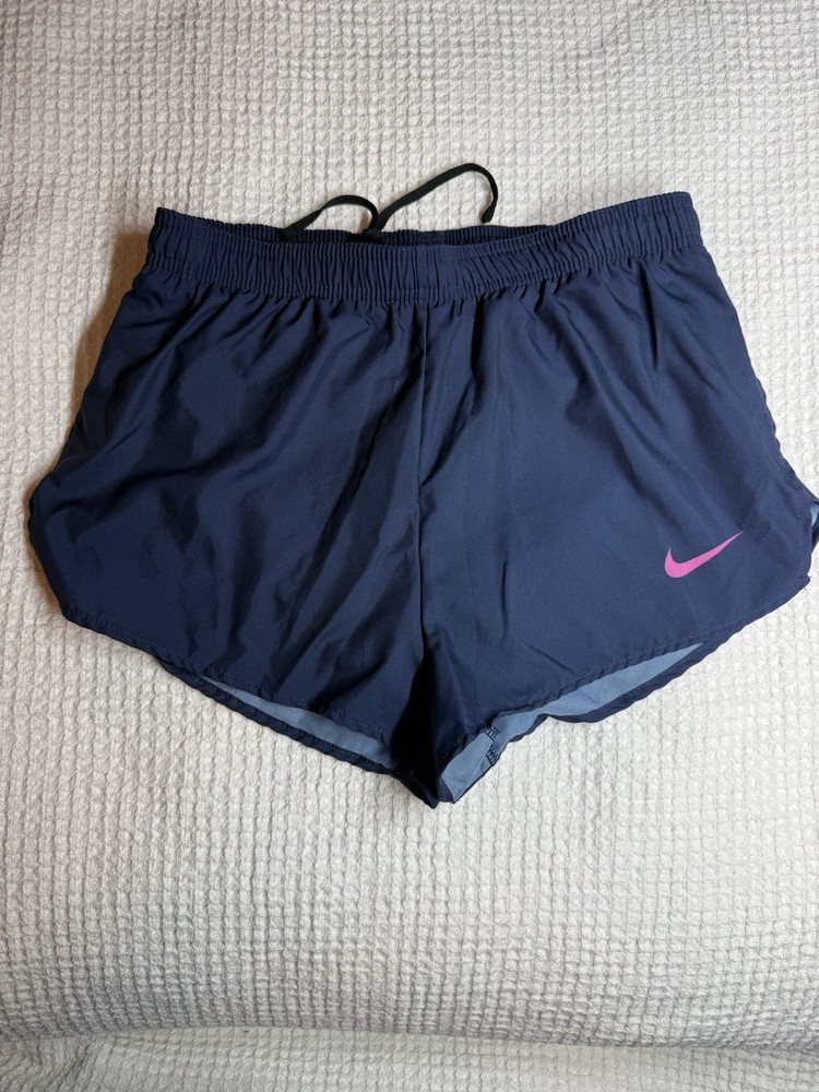 Nike Women's Navy Blue Running Shorts, Dri-Fit, Size XS