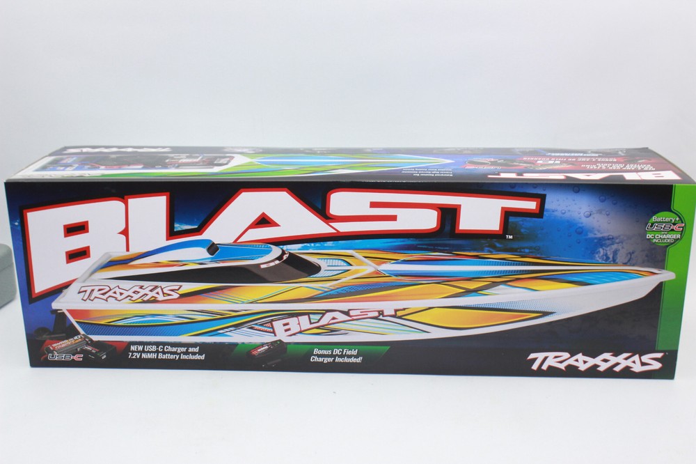 Traxxas 38104-8 Orange Blast 23-Inch Brushed RC Truck with Battery Charger NIP