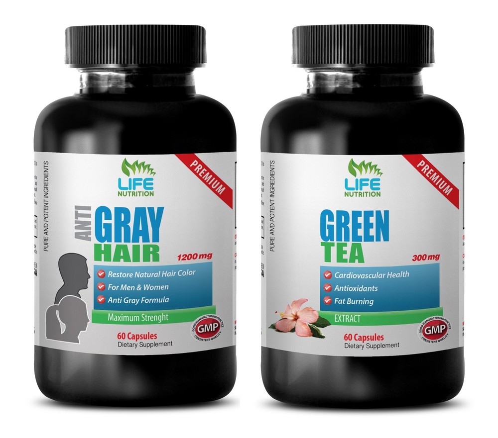 immune system booster - GRAY HAIR - GREEN TEA COMBO 2B - green tea pills