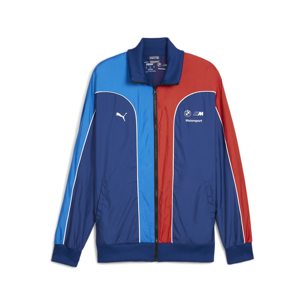 PUMA Bmw M Motorsport Archive Full Zip Jacket Mens Blue Casual Athletic Outerwea