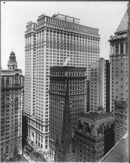 Equitable Building,New York City,NYC,July 14,c1915,Skyscrapers,Architecture