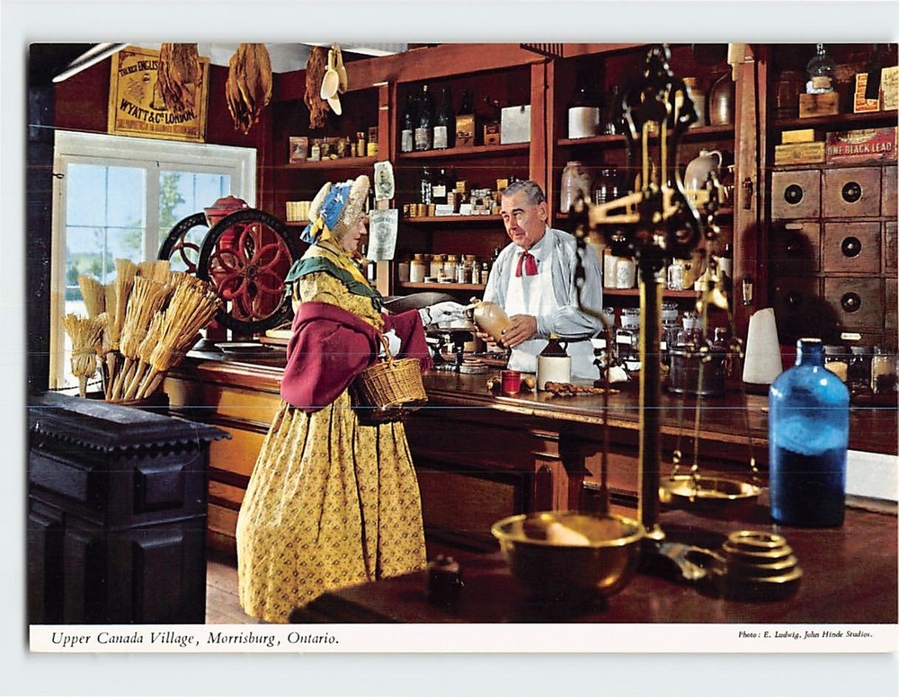 Postcard Crysler Store Upper Canada Village Morrisburg Ontario Canada