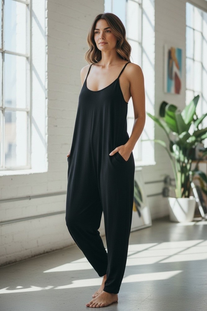 Automet BLACK Jumpsuit Women Size L