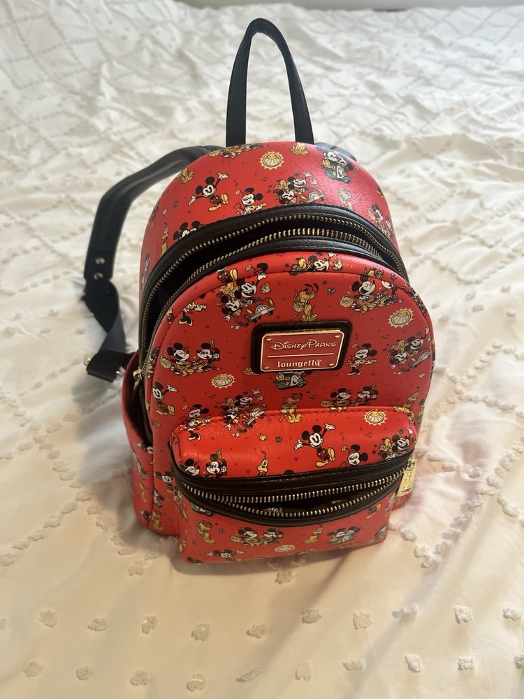 Disney Parks Loungefly Mickey And Minnie Runaway Railway Mini Backpack