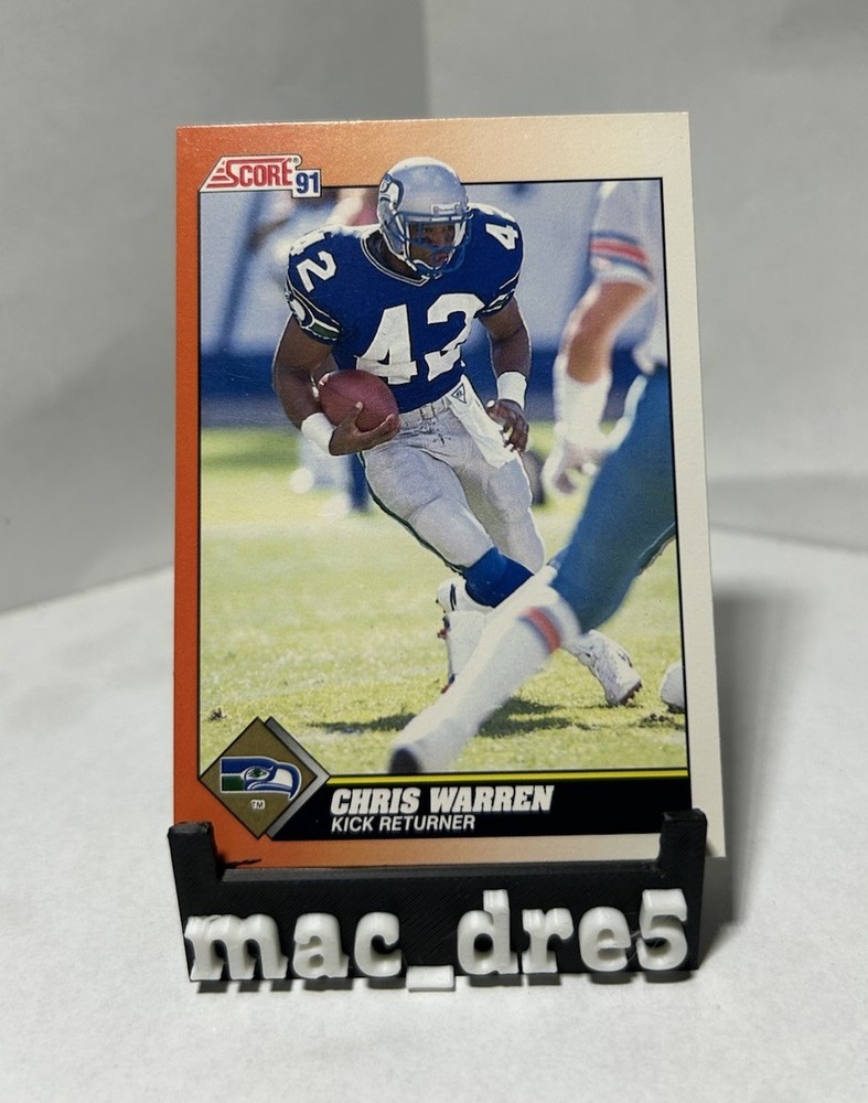 1991 Score - Chris Warren #439 (RC) Seattle Seahawks